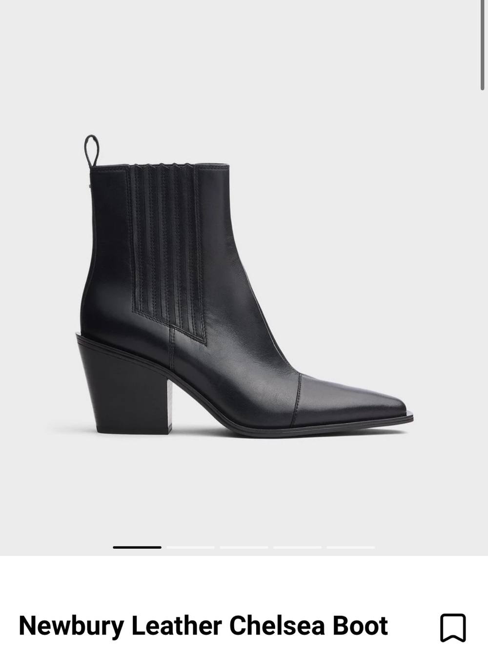 rag & bone Newbury Leather Chelsea Boot - Black